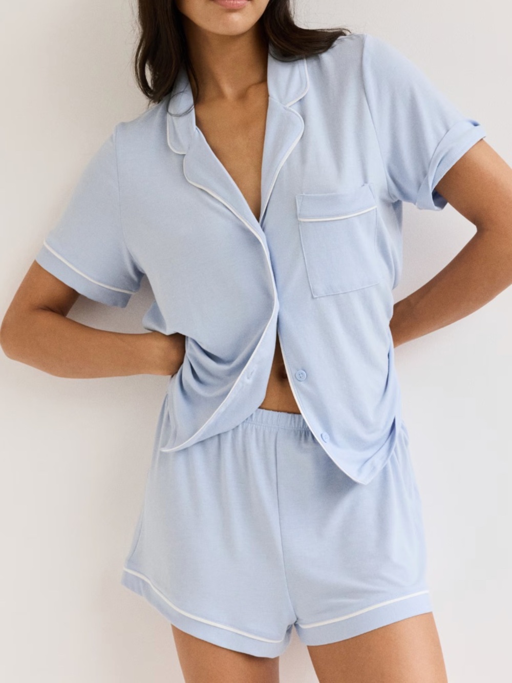 H&M Pajama Set, Womens S, Sage Green